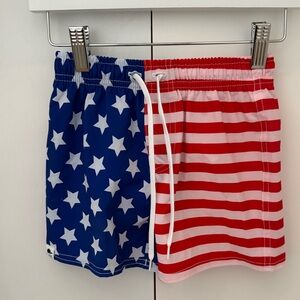 George Hats Stars and Stripes Hybrid Swim Shorts 5-6y
